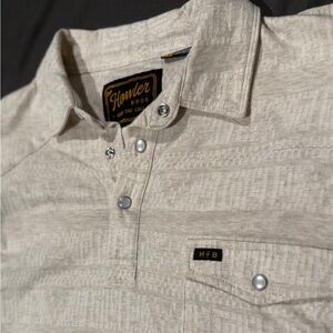 Howler Brothers Beige Button-Up Shirt